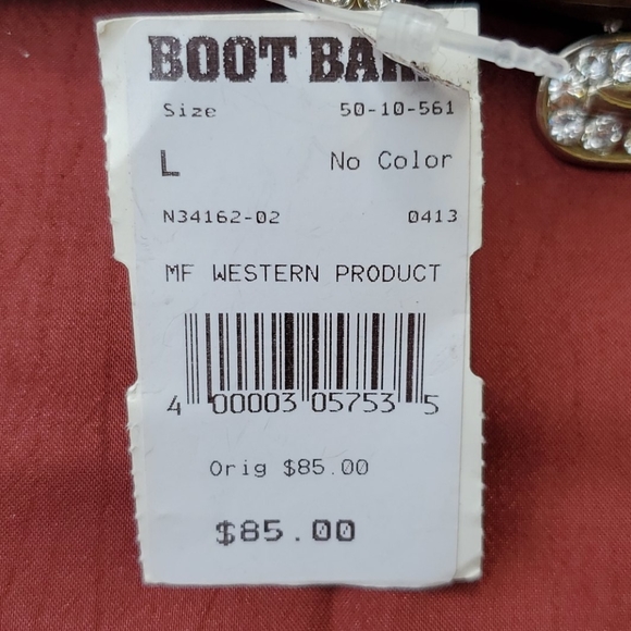 Boot Barn  Genuine Leather Rhinestones Belt - Picture 2 of 9